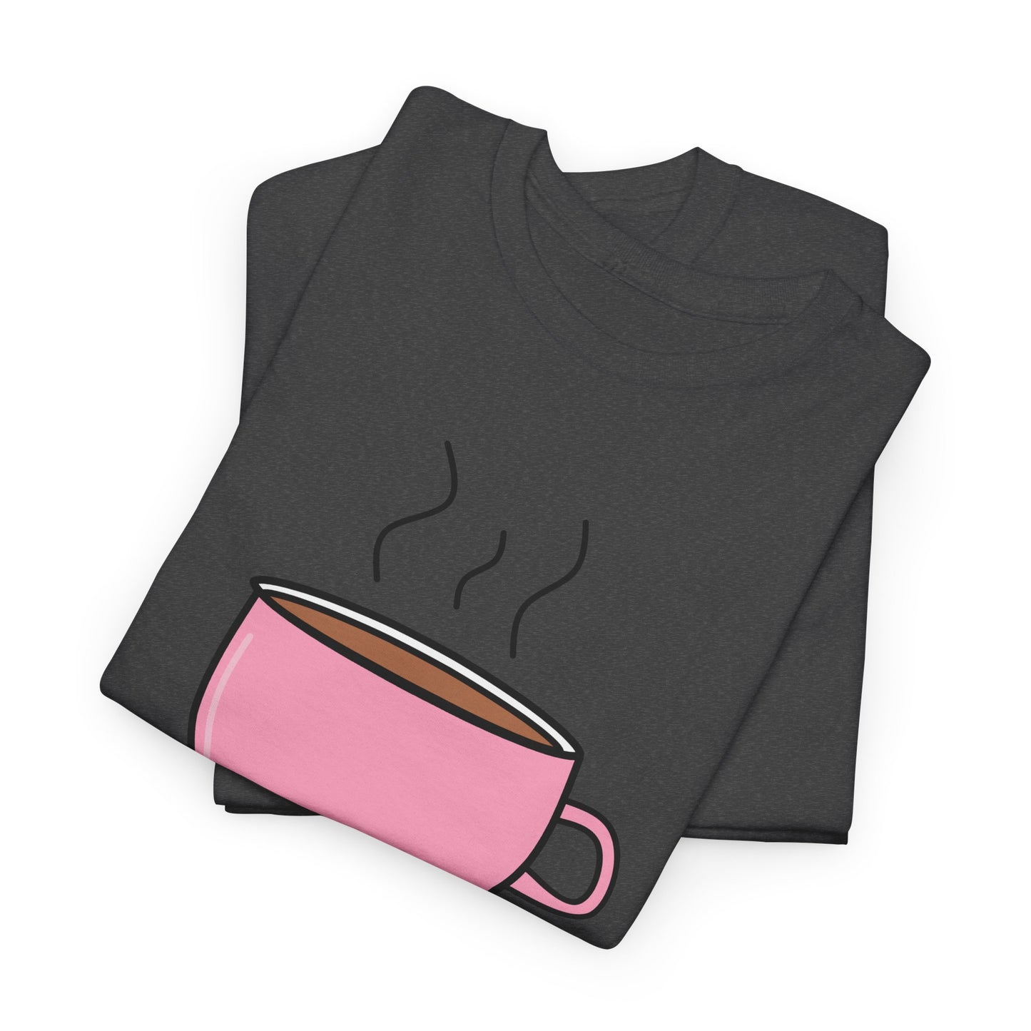 Pink Coffee Mug T-shirt - Coffee Mug Tee