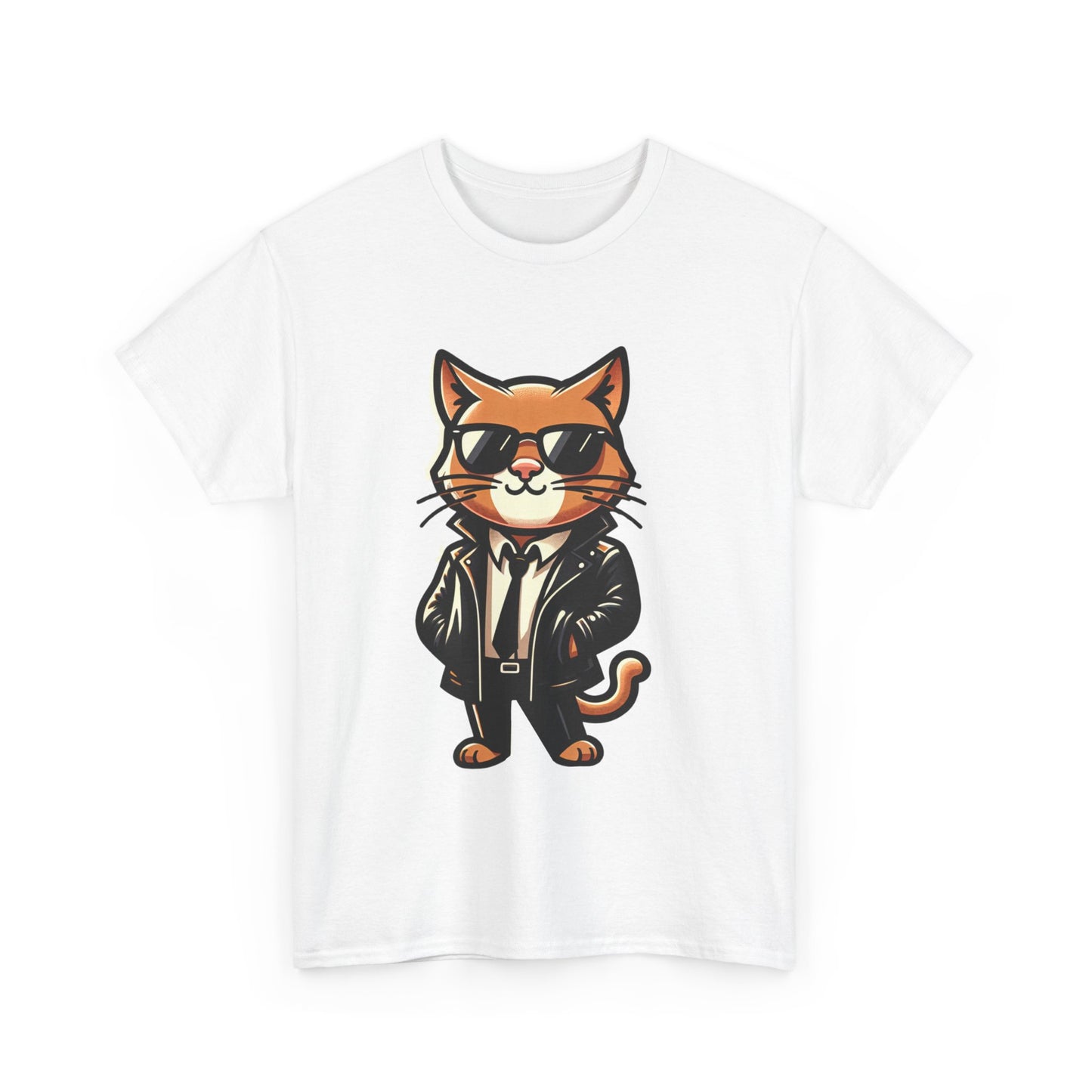 Cool Cat Tee - Cat T-shirt - Kitten Shirt - Gift for Pet Lover - Cat Lover Shirt - Cool Cat Graphic Cotton Tee- Classy Cat Shirt