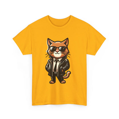 Cool Cat Tee - Cat T-shirt - Kitten Shirt - Gift for Pet Lover - Cat Lover Shirt - Cool Cat Graphic Cotton Tee- Classy Cat Shirt