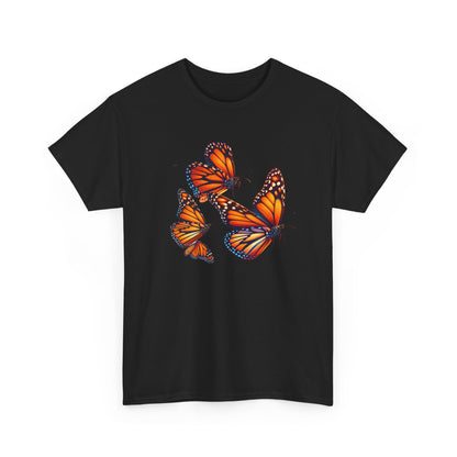 Orange Monarch Butterfly T-shirt - Insect Graphic Shirt - Orange Butterfly - Nature-Inspired Tee - Butterfly Shirt - Monarch Butterfly Tee