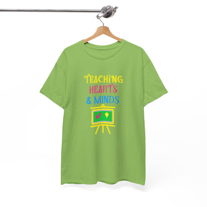 Teaching Hearts and Minds T-shirt - Proud Teacher Tee