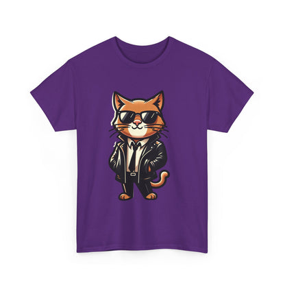 Cool Cat Tee - Cat T-shirt - Kitten Shirt - Gift for Pet Lover - Cat Lover Shirt - Cool Cat Graphic Cotton Tee- Classy Cat Shirt