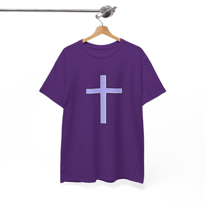 Blue Cross Design T0shirt - Cross Symbol Shirt