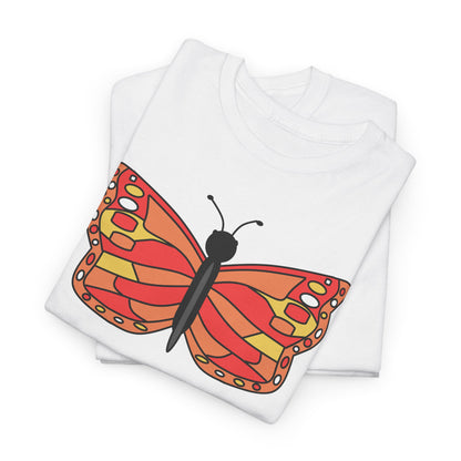 Orange Butterfly T-shirt - Colorful Butterfly Tee