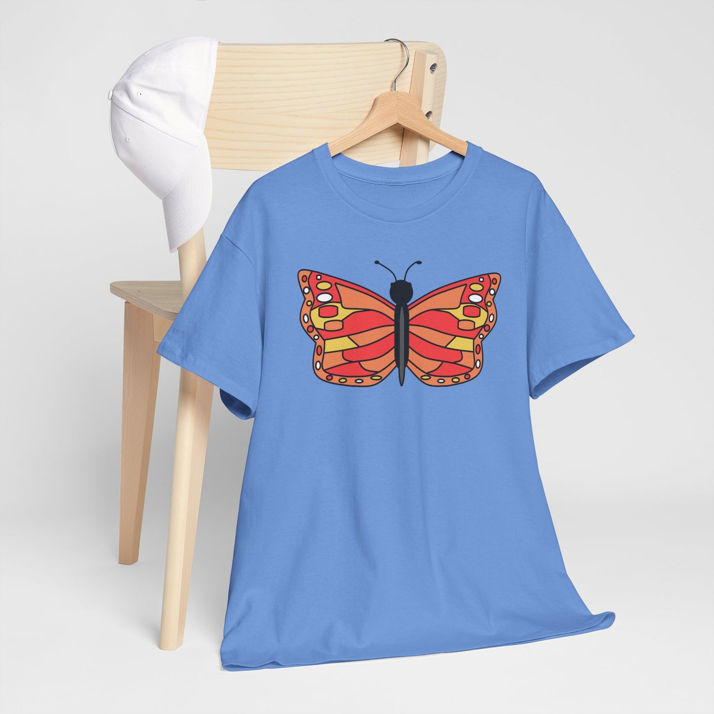 Orange Butterfly T-shirt - Colorful Butterfly Tee