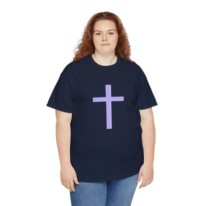 Blue Cross Design T0shirt - Cross Symbol Shirt