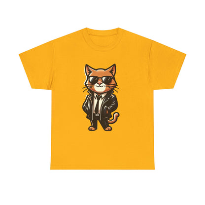 Cool Cat Tee - Cat T-shirt - Kitten Shirt - Gift for Pet Lover - Cat Lover Shirt - Cool Cat Graphic Cotton Tee- Classy Cat Shirt