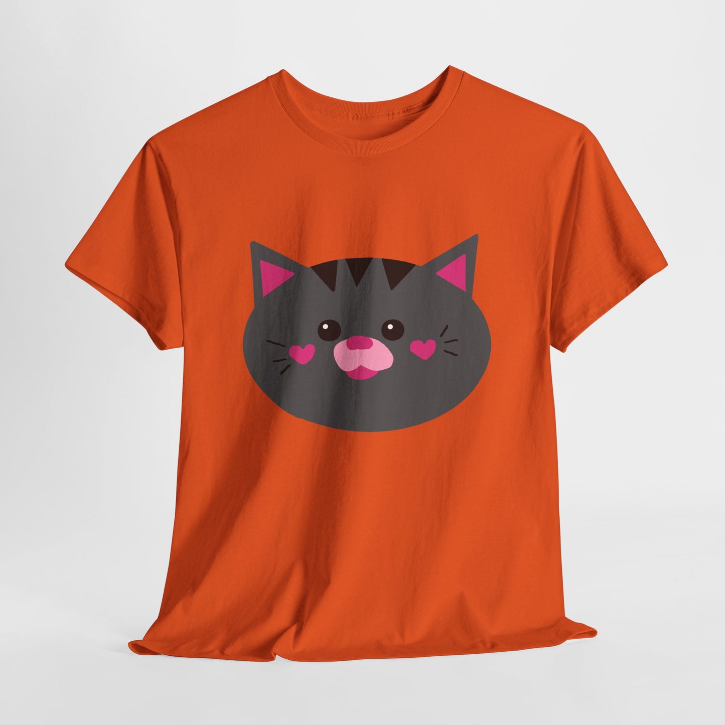 Cat Lover T-shirt - Cute Gray Cat Face Shirt