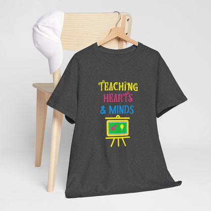 Teaching Hearts and Minds T-shirt - Proud Teacher Tee