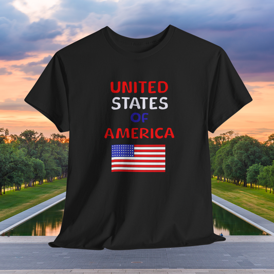 USA American Flag T-shirt - Patriotic Graphic Tee