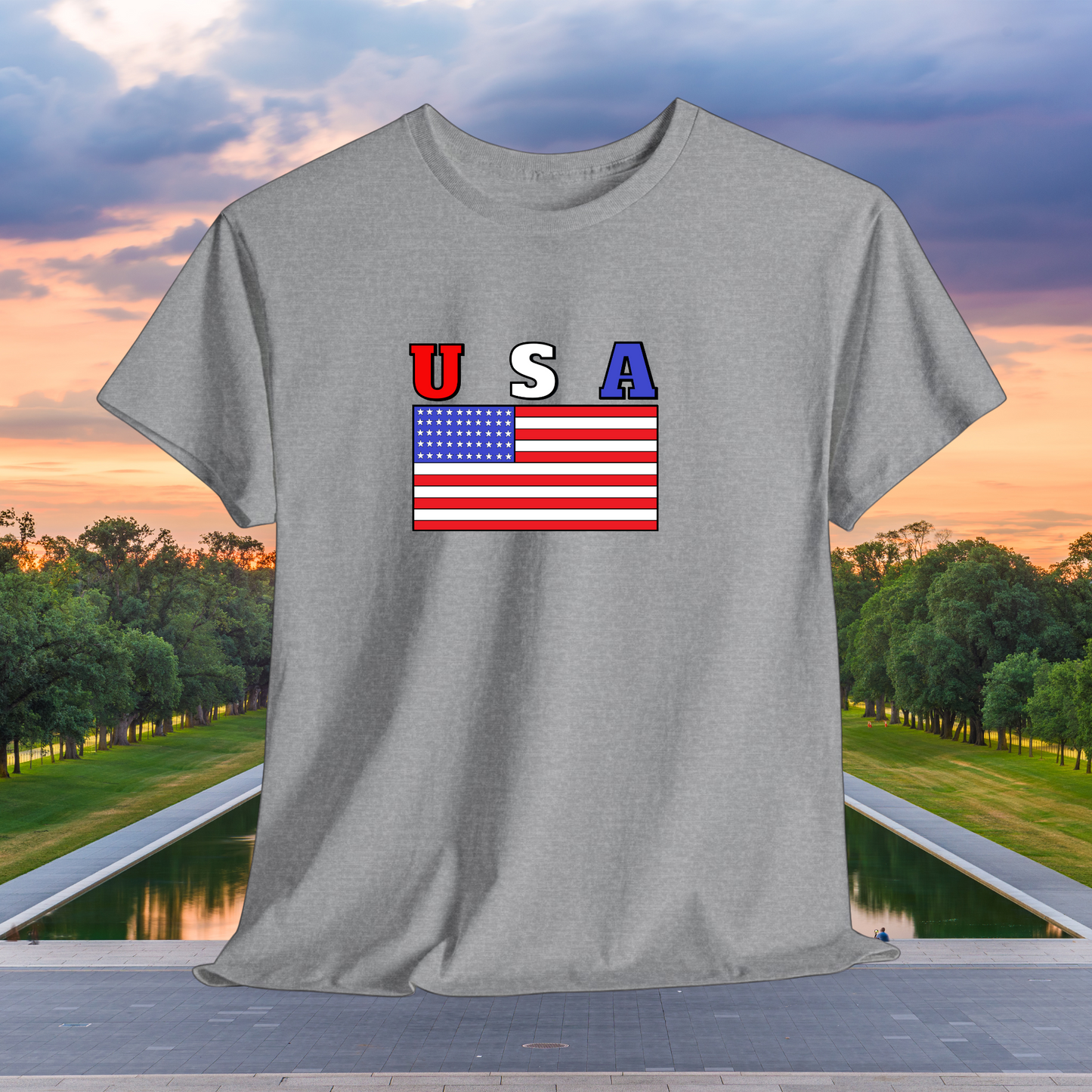 USA American Flag T-shirt - Patriotic Tee