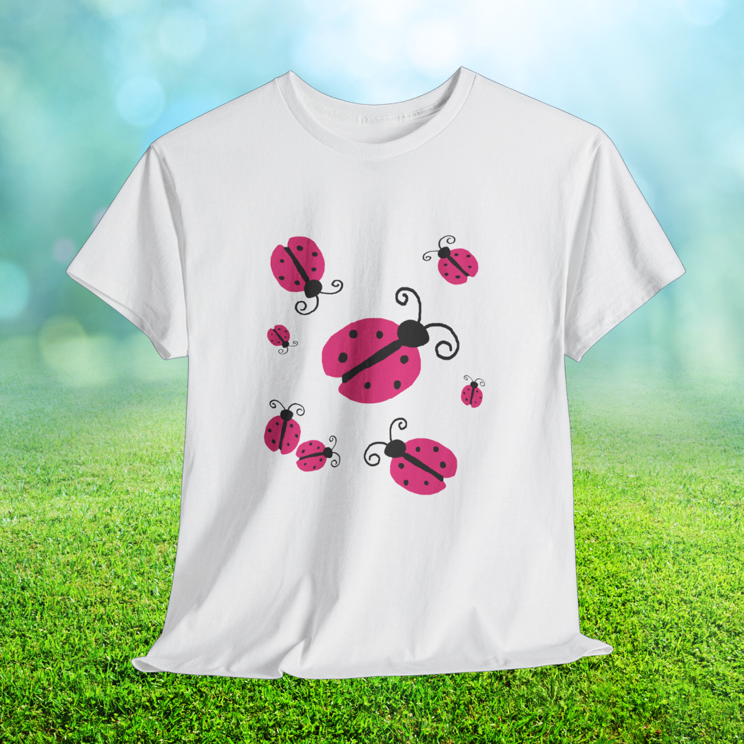 Pink Ladybug Shirt - Ladybug Graphic T-shirt