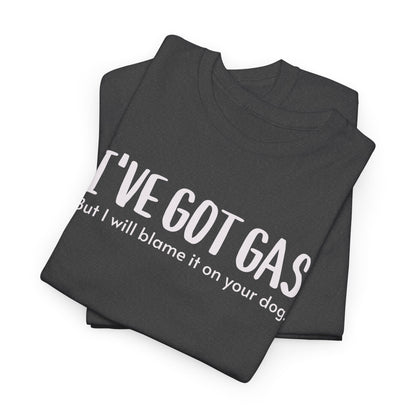 Funny Gas Blame Dog Tee, Gas Humor Shirt, Unisex T-shirt Gift, Sarcastic Tee, Funny Tee for Dog Lovers, Gas Joke Shirt