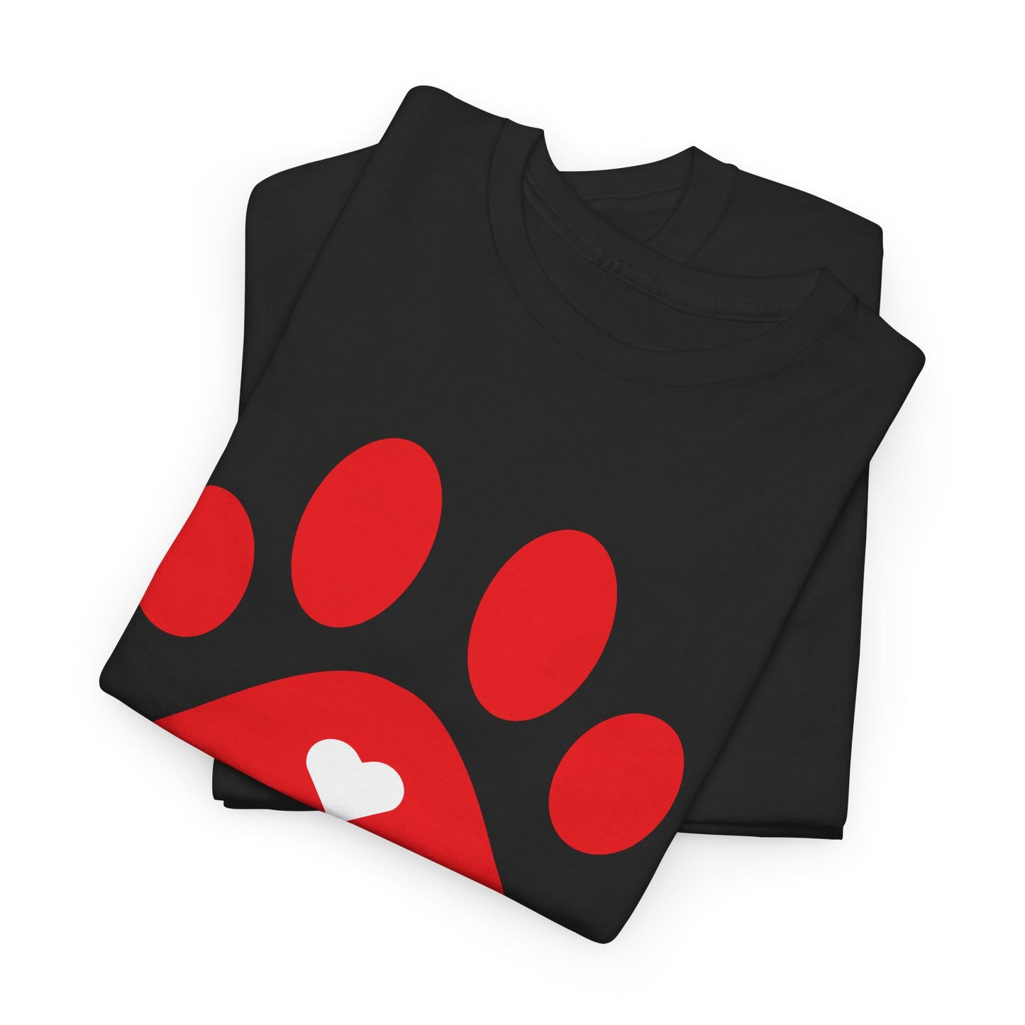 Red Dog Paw Print Tee - Paw Shirt