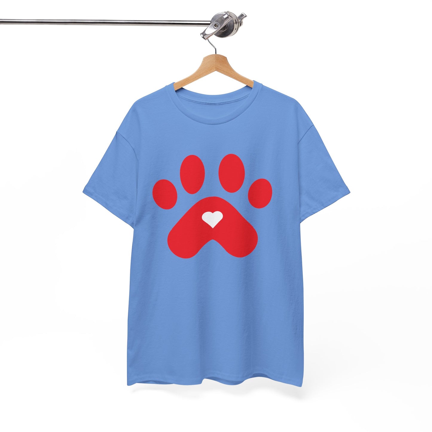 Red Dog Paw Print Tee - Paw Shirt