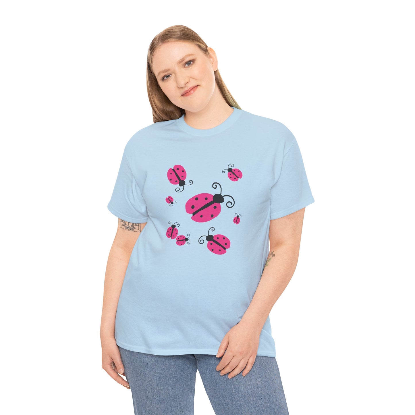 Pink Ladybug Shirt - Ladybug Graphic T-shirt