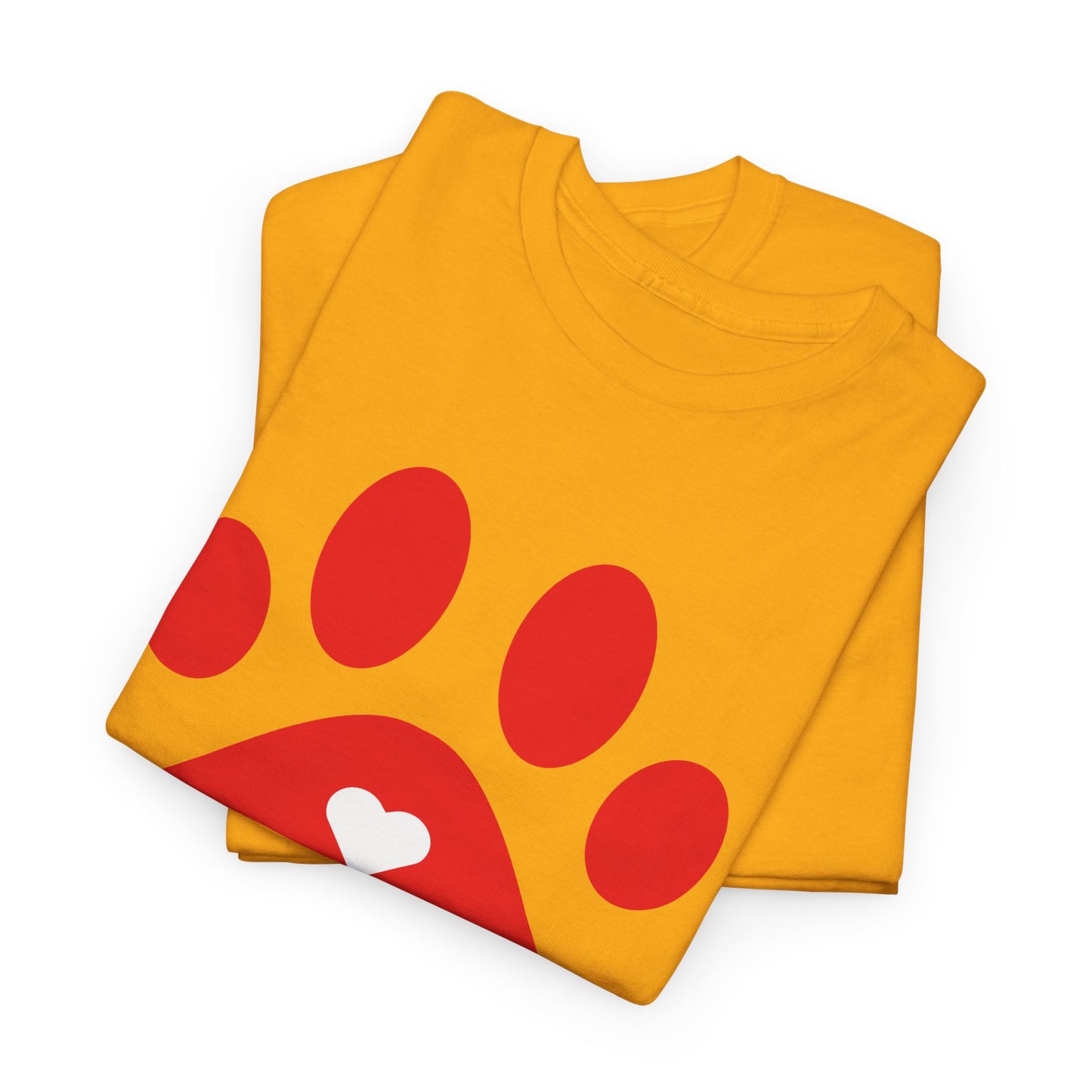 Red Dog Paw Print Tee - Paw Shirt