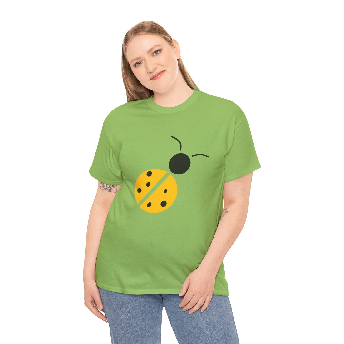 Yellow Ladybug T-shirt - Ladybug Design Tee