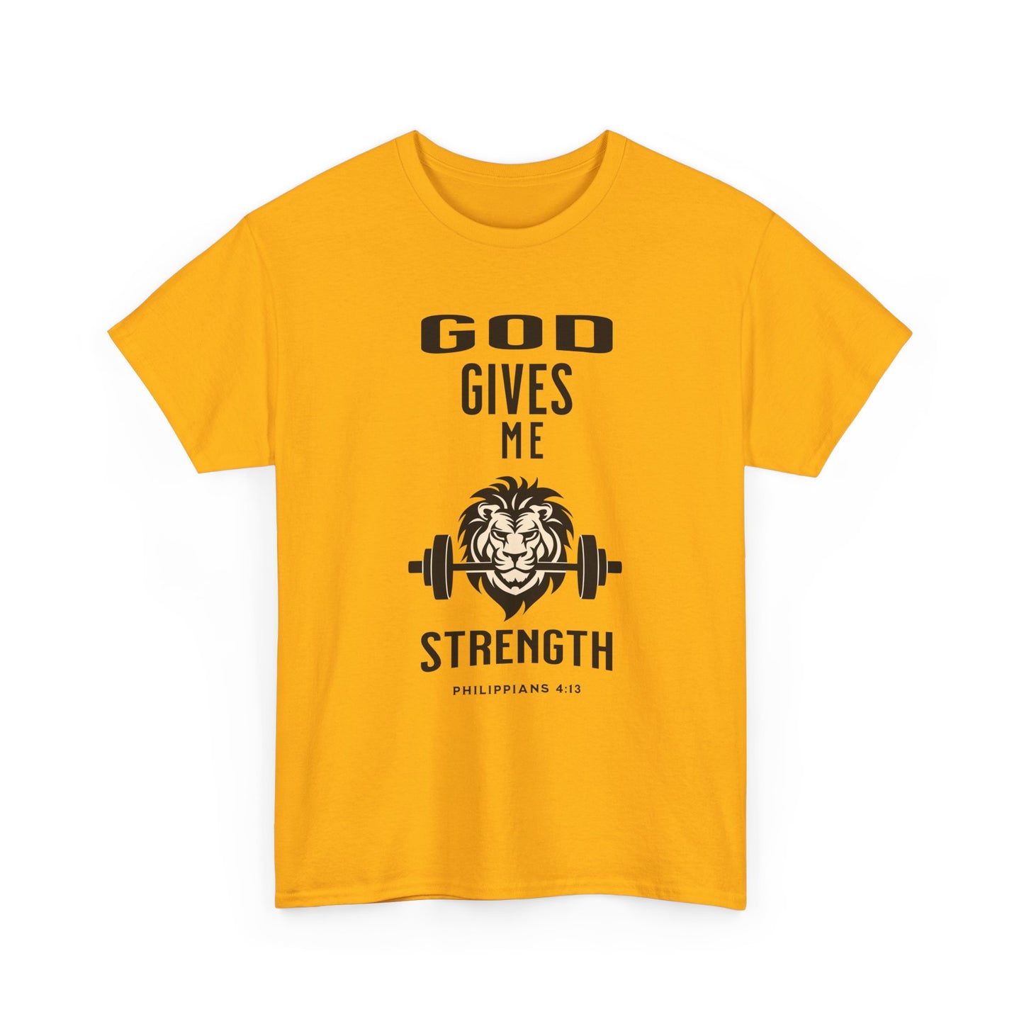 Religious Unisex T-shirt, God Gives me Strength Shirt, Christian Faith Apparel, Inspirational Graphic Top