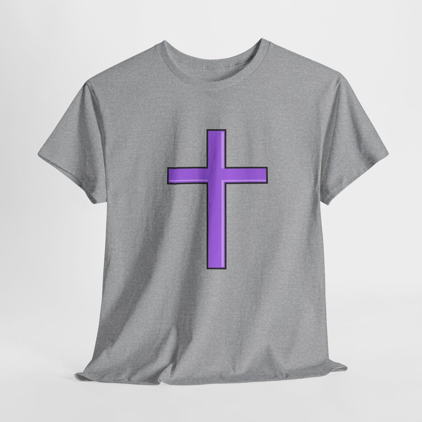 Trendy Purple Cross T-Shirt | Casual & Stylish