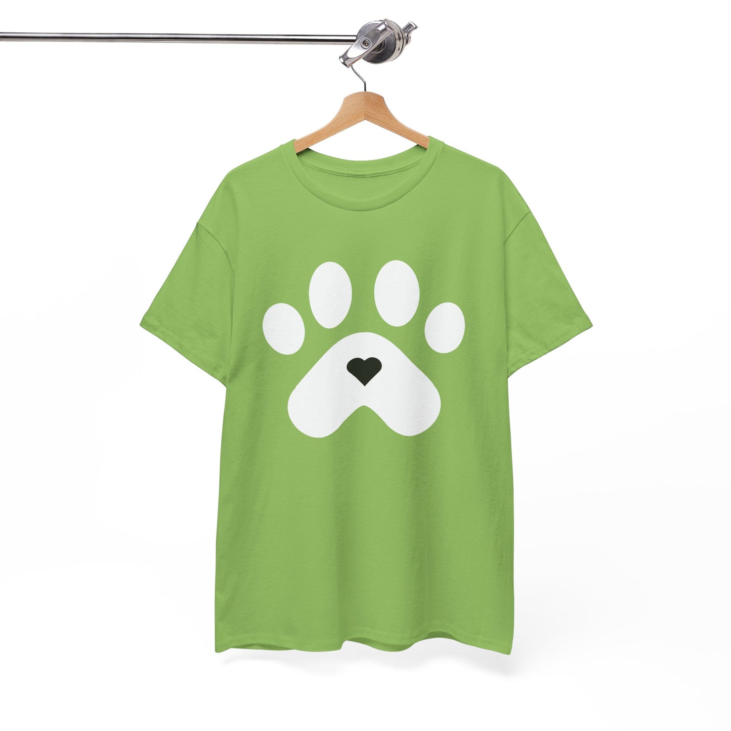 White Dog Paw Print T-shirt - Paw Print Shirt