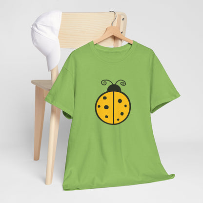 Yellow Ladybug T-shirt - Ladybug Design Tee