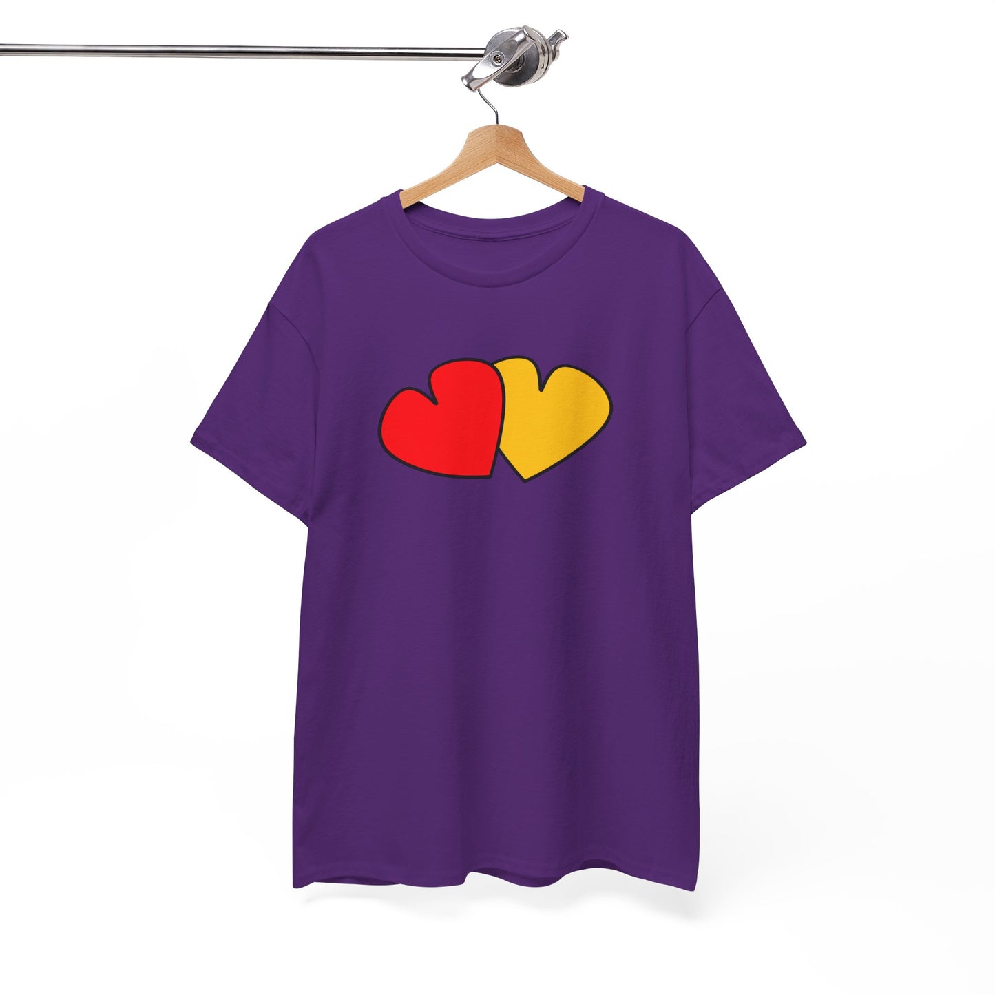 Red Yellow Hearts Shirt - Valentine's Day Tee