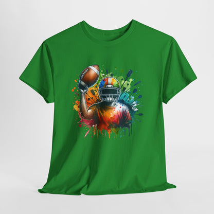 Colorful Football T-Shirt - Football Fan Tailgate Shirt