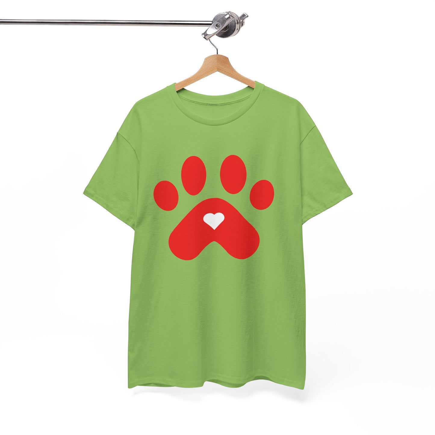 Red Dog Paw Print Tee - Paw Shirt