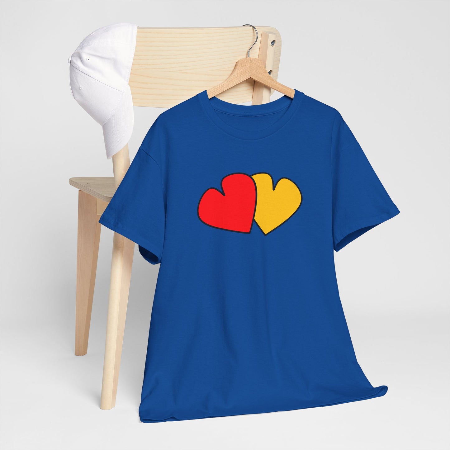 Red Yellow Hearts Shirt - Valentine's Day Tee