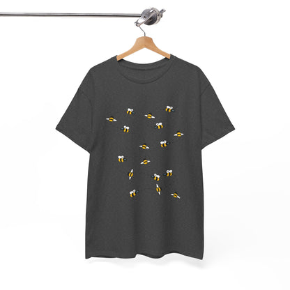 Bumble Bee Pattern Insect Tee - Nature Graphic Shirt