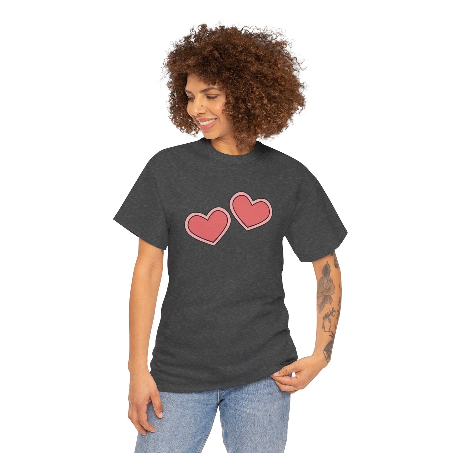 Pink Hearts T-shirt - Valentine's Day Tee