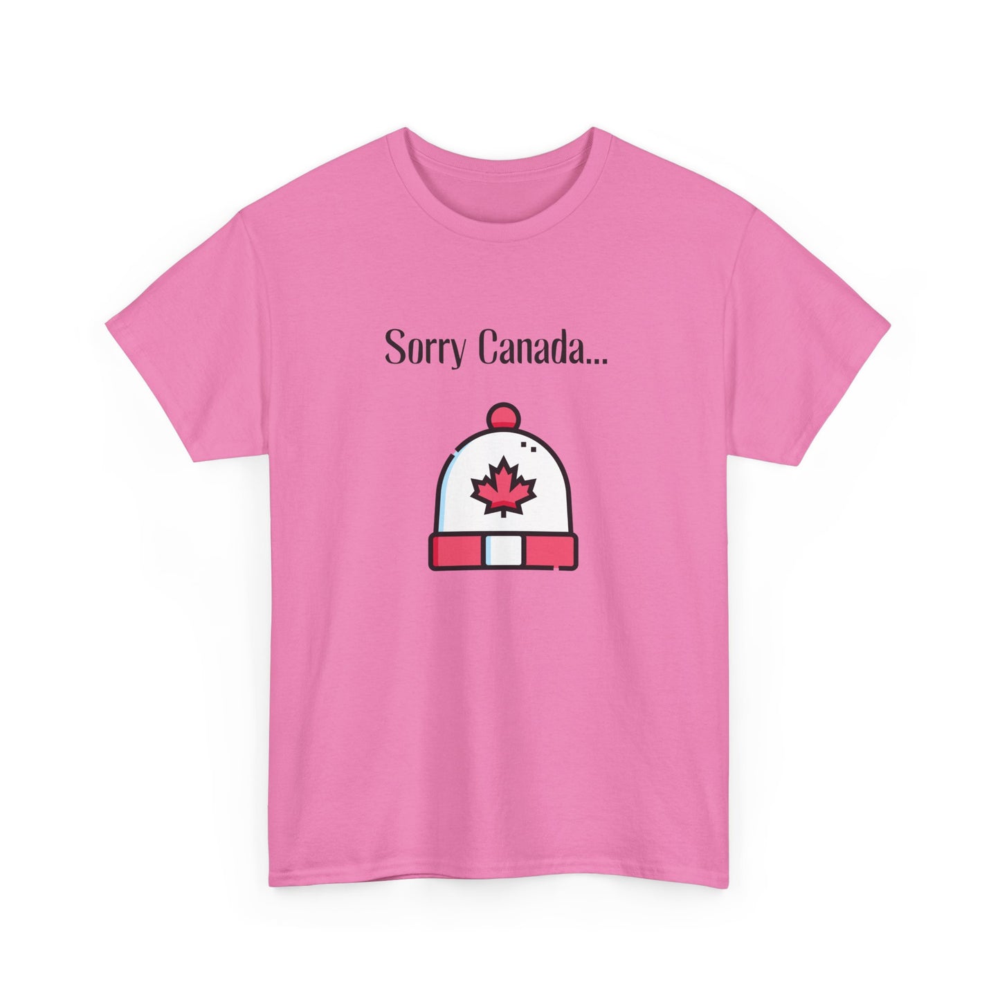 Sorry Canada T-shirt - Unisex Heavy Cotton Tee, Canadian Flag Tee, Patriotic Shirt, Maple Leaf Tshirt, Canada Pride Top