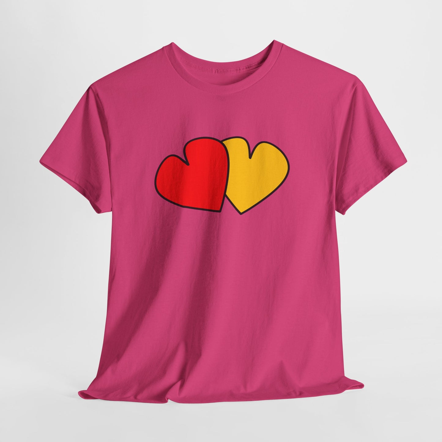 Red Yellow Hearts Shirt - Valentine's Day Tee