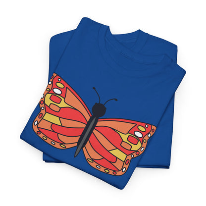 Orange Butterfly T-shirt - Colorful Butterfly Tee