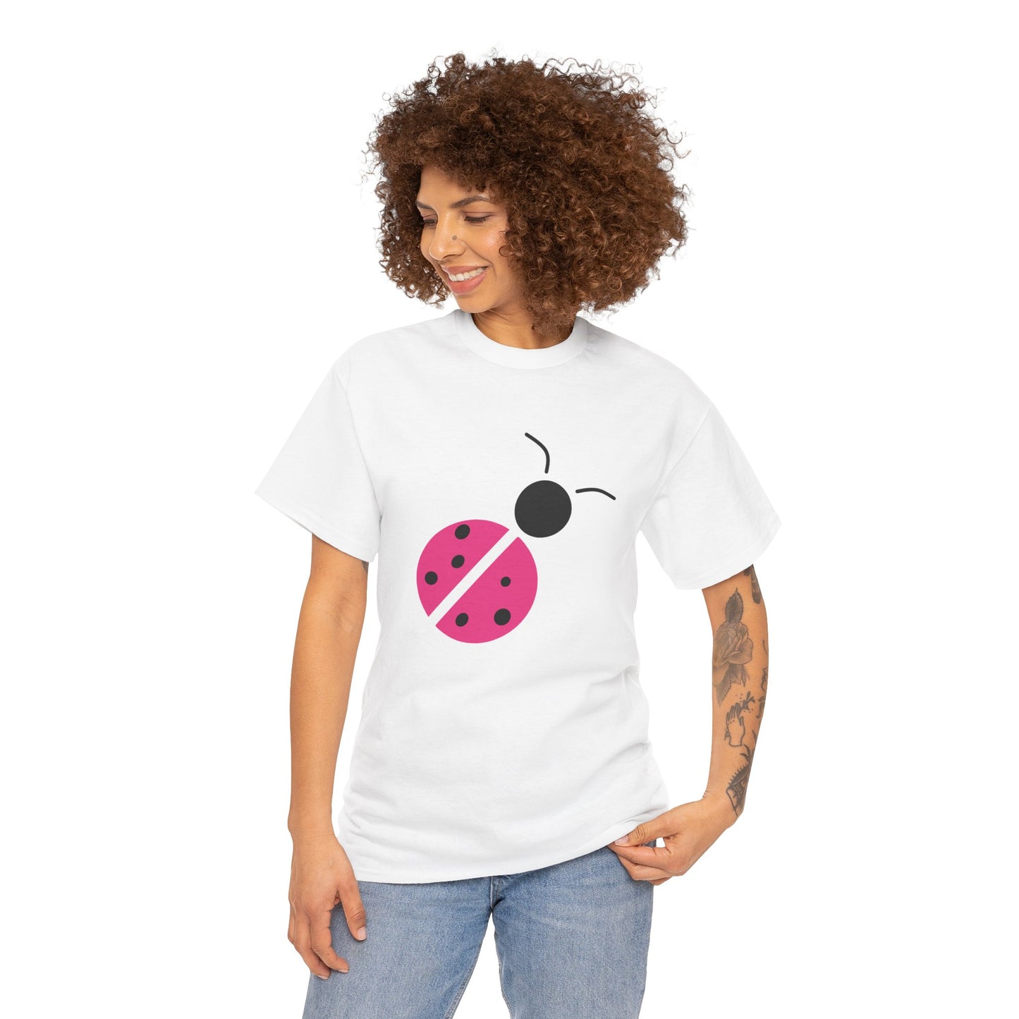 Pink Ladybug Shirt - Ladybug Graphic T-shirt