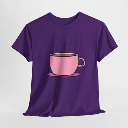 Pink Coffee Mug T-shirt - Coffee Mug Tee