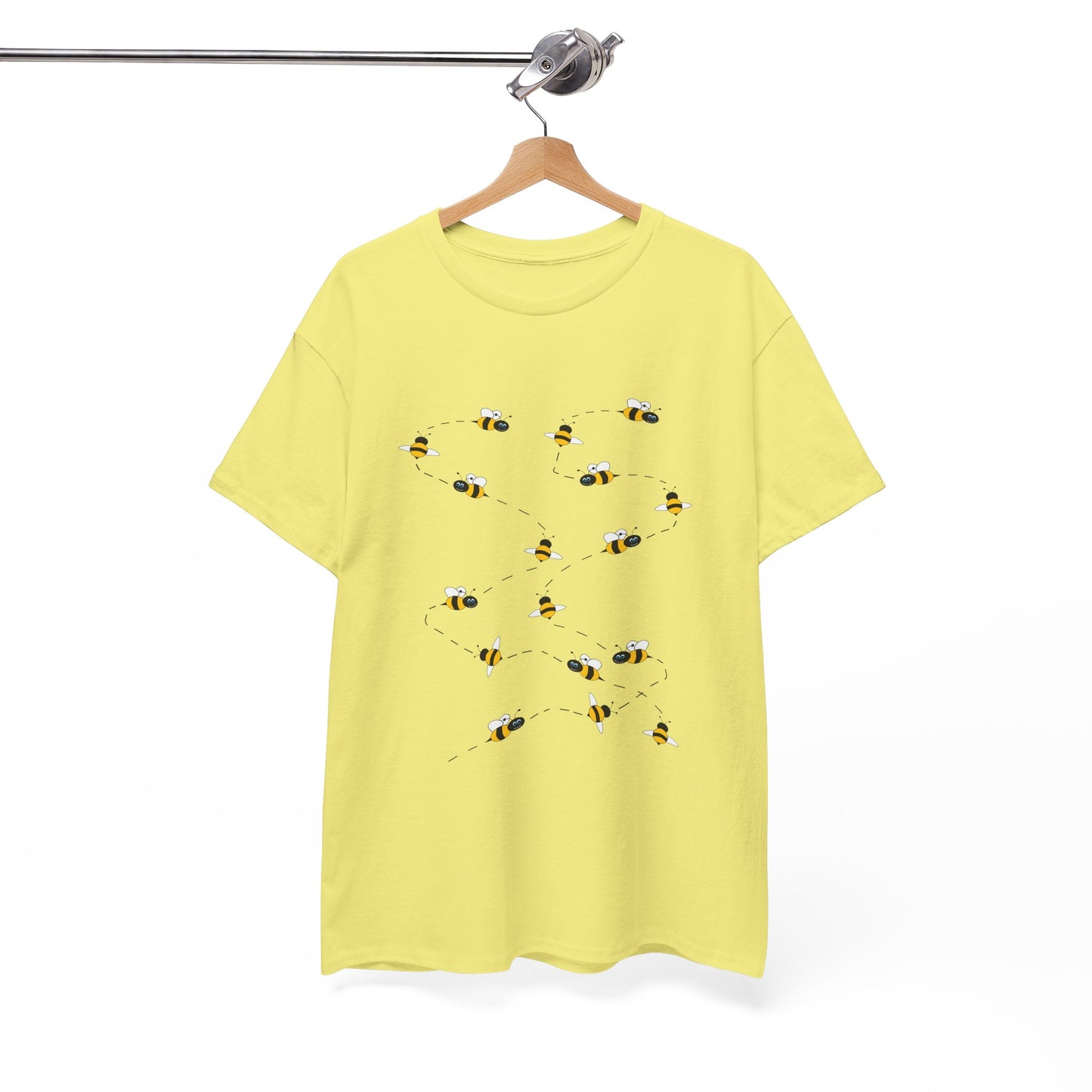 Bumble Bee Pattern Insect Tee - Nature Graphic Shirt