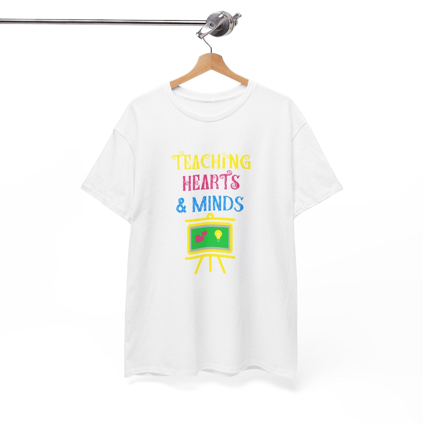 Teaching Hearts and Minds T-shirt - Proud Teacher Tee