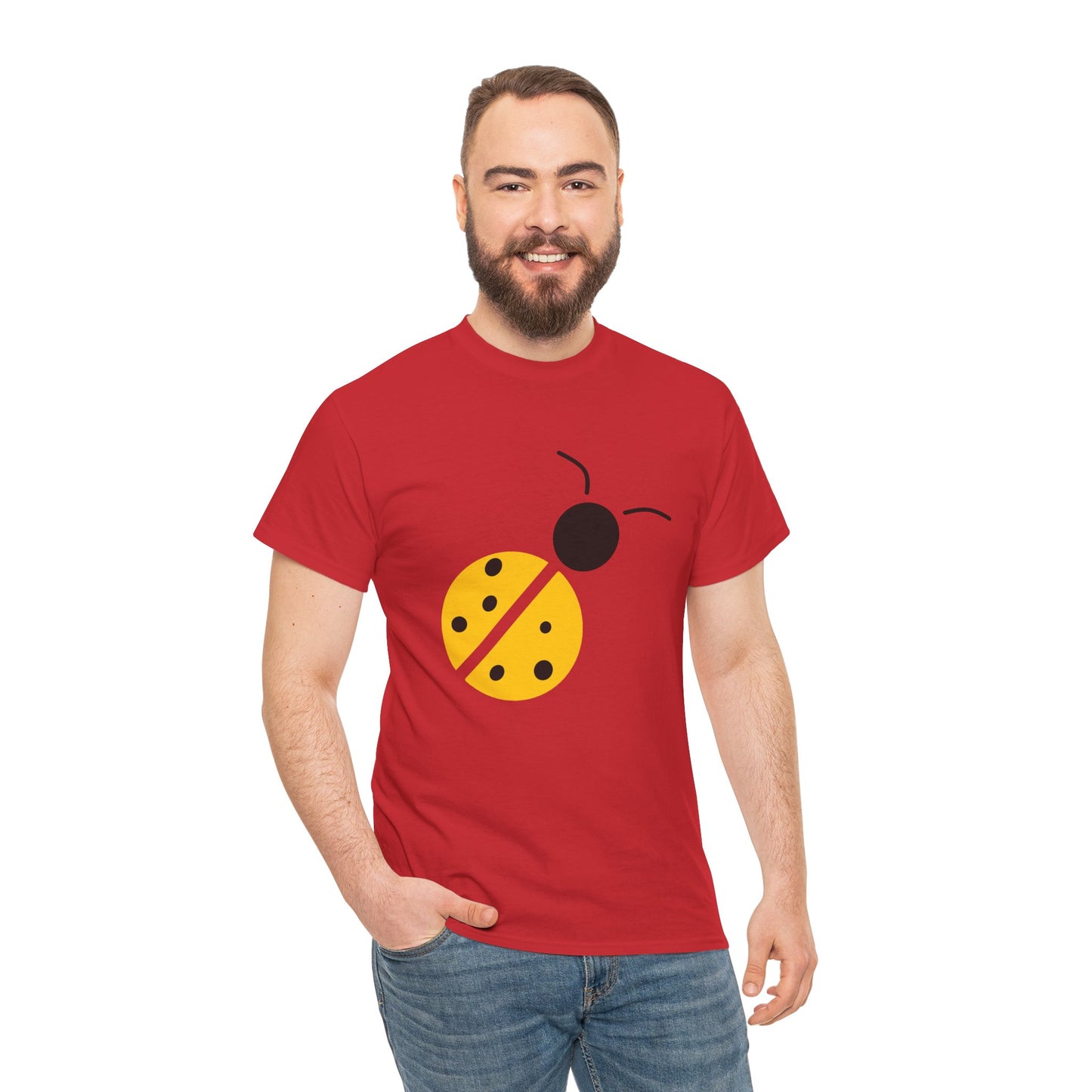 Yellow Ladybug T-shirt - Ladybug Design Tee