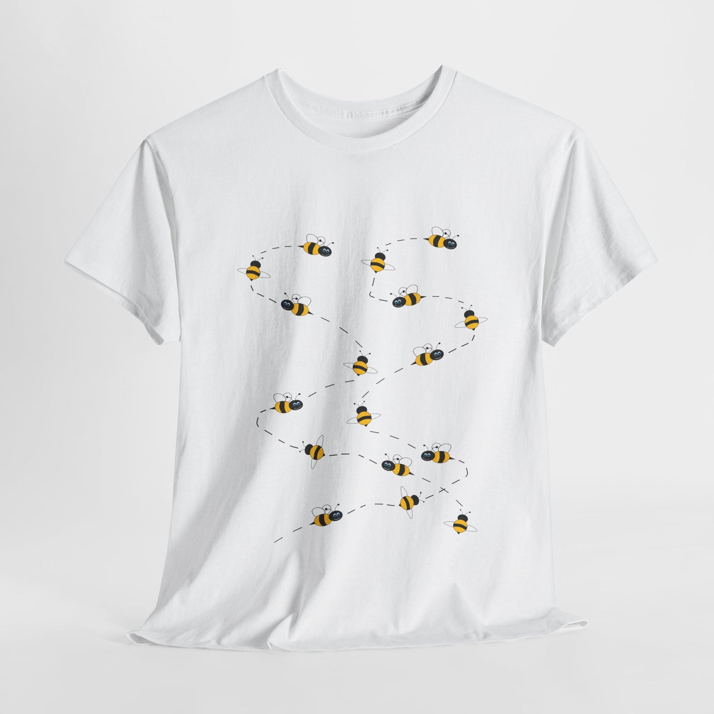 Bumble Bee Pattern Insect Tee - Nature Graphic Shirt