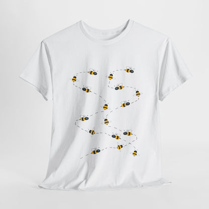 Bumble Bee Pattern Insect Tee - Nature Graphic Shirt