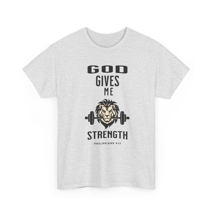 Religious Unisex T-shirt, God Gives me Strength Shirt, Christian Faith Apparel, Inspirational Graphic Top