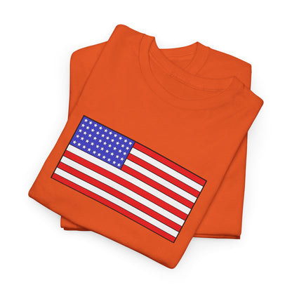 American Flag T-shirt - Red White Blue Independence Day Tee