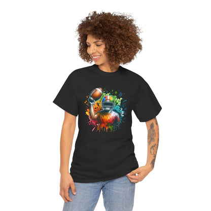 Colorful Football T-Shirt - Football Fan Tailgate Shirt