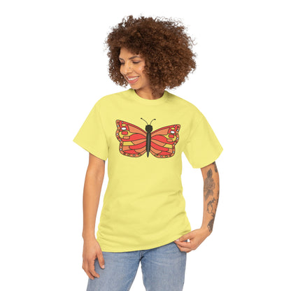 Orange Butterfly T-shirt - Colorful Butterfly Tee