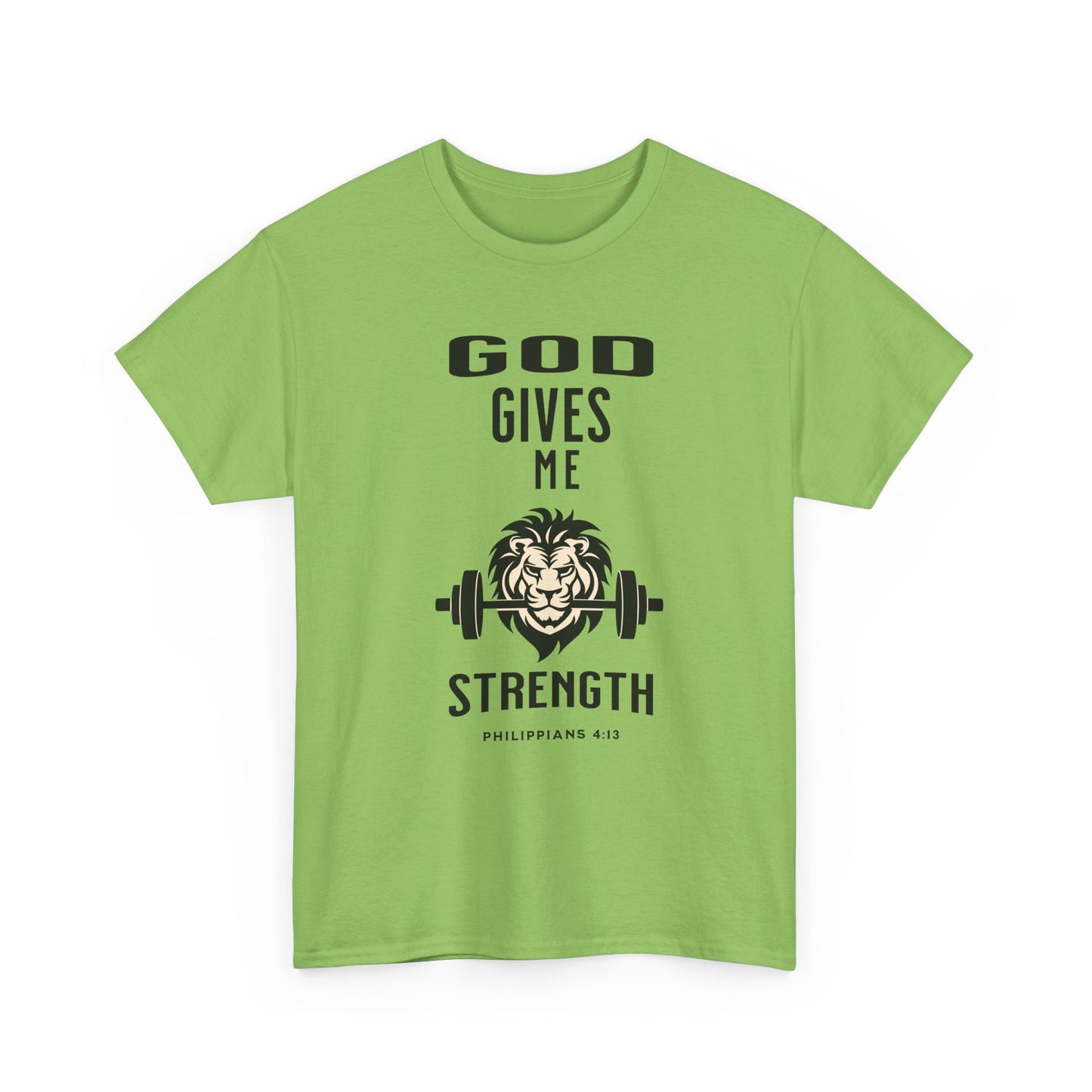 Religious Unisex T-shirt, God Gives me Strength Shirt, Christian Faith Apparel, Inspirational Graphic Top