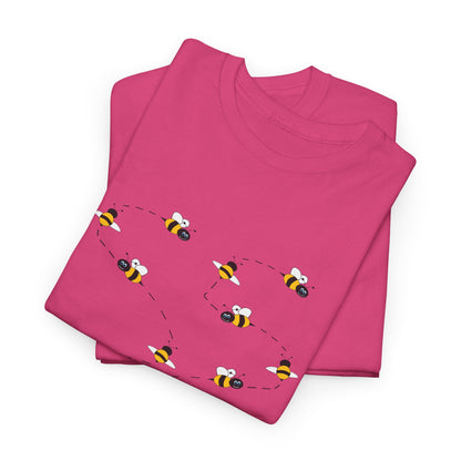 Bumble Bee Pattern Insect Tee - Nature Graphic Shirt