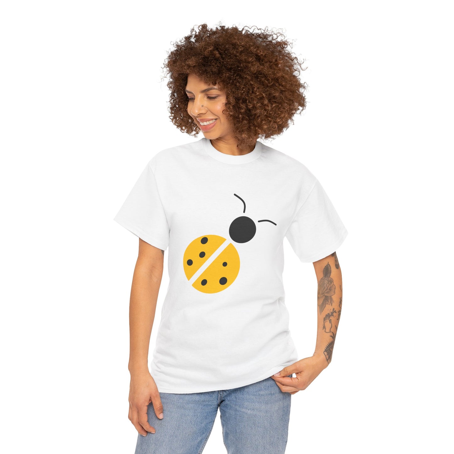 Yellow Ladybug T-shirt - Ladybug Design Tee