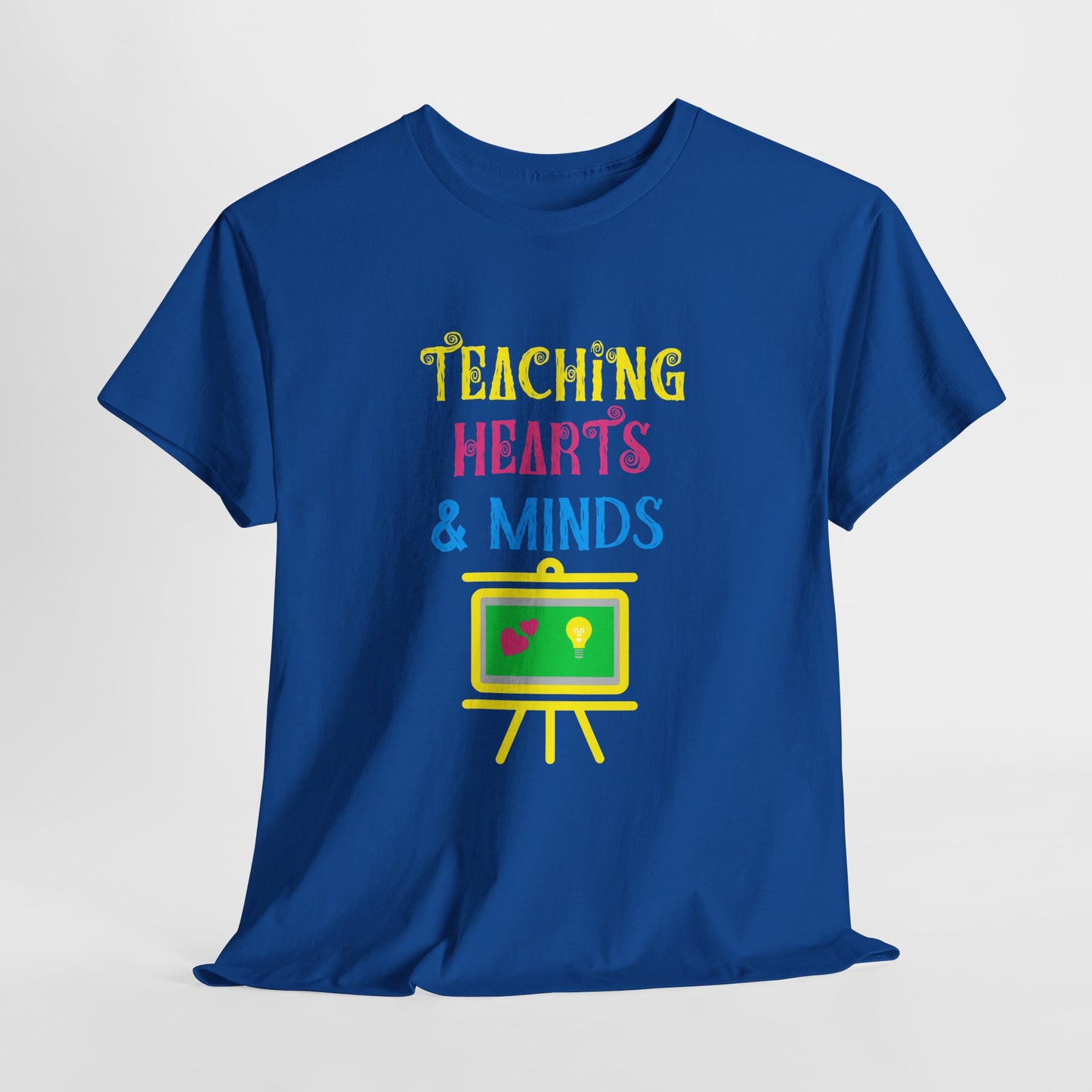 Teaching Hearts and Minds T-shirt - Proud Teacher Tee